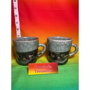Somayaki Double-Wall Soma Ware Crackle Glaze Mugs